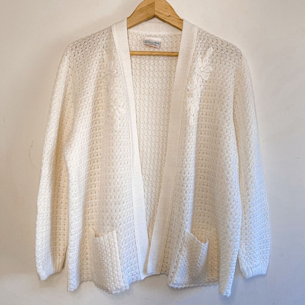 Vintage Grandma Sweater Bama Knits‎ L